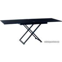Стол-трансформер Levmar Cross (черный глянец/черные опоры)