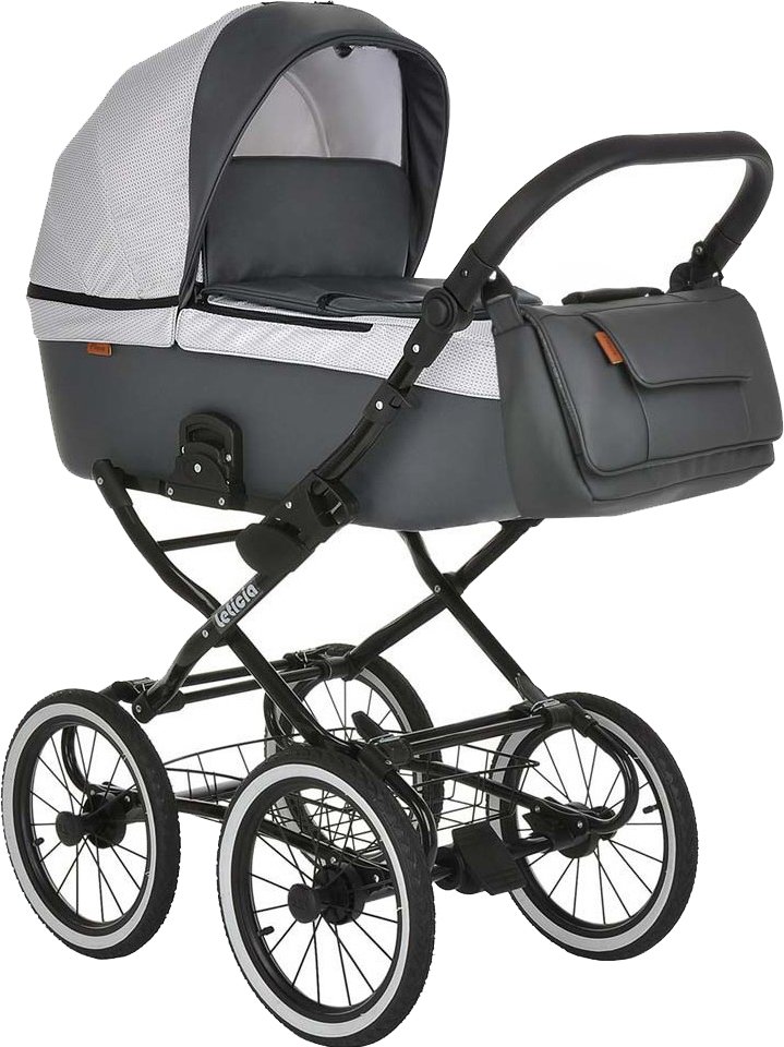 

Коляска-люлька Pituso Leticia Classic (508/CL, uzor white/black/new grey)