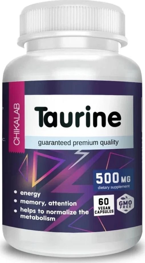 

Таурин Chikalab Taurine vegan (60 капсул)