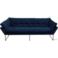 Диван Brioli Анико трехместный (велюр, B69 синий)