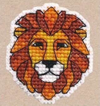 

Набор для вышивания Овен Значок-лев 1170В