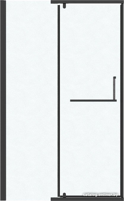 

Душевая дверь Grossman Pragma 110x195 100.K33.03.110.21.02 (черный матовый/шиншилла стекло)
