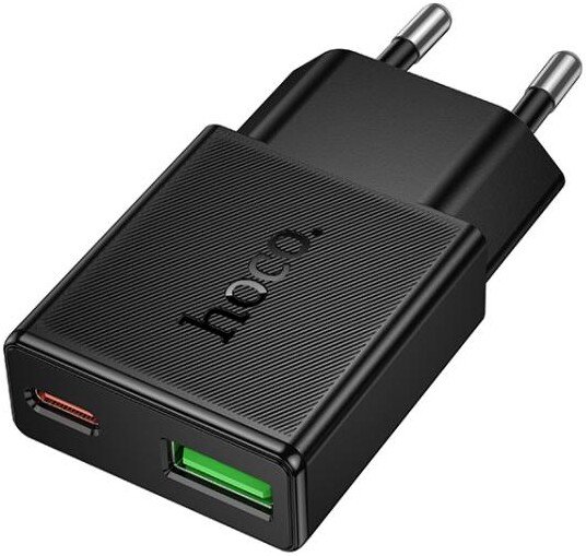 Сетевое зарядное Hoco N73 (черный)