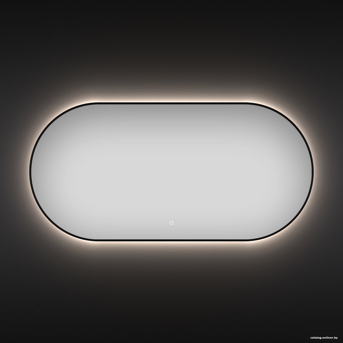 Wellsee Зеркало с фоновой LED-подсветкой 7 Rays' Spectrum 172201550, 100 х 55 см (с сенсором и регулировкой яркости освещения)