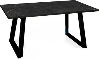 Кухонный стол DikLine ZLS140 Black (мрамор блэк)