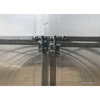 Теплица КомфортПром 40x20/0.67 4x3.5 м (двухстворчатая, поликарбонат 3 мм)