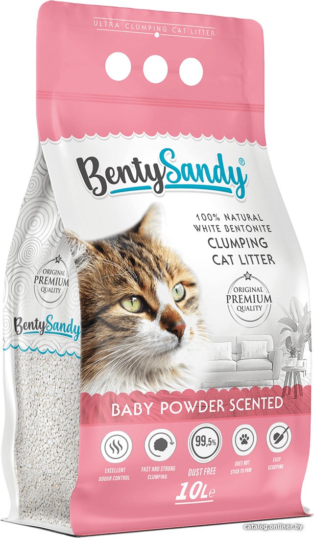 Наполнитель для туалета BentySandy Baby Powder Scented 10 л