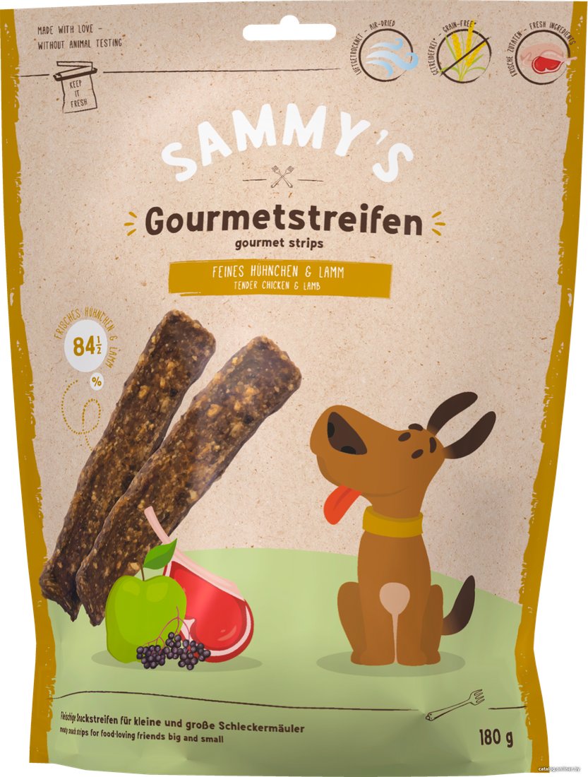 Лакомство для собак Bosch Sammy's Gelenkhappen Gourmet strips с курицей и ягненком 180 г