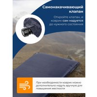 Спальный мешок Coyote Baring ZC-SB022 (синий c туристическим ковриком ZC-SIM001-1 5см)