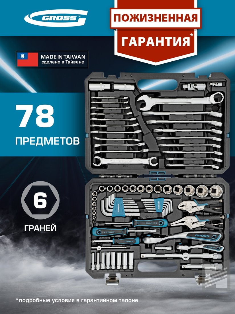 Набор домашнего мастера GROSS 14148 (78 предметов)