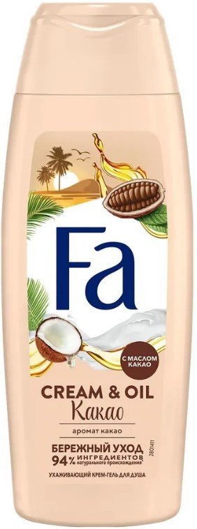 

Fa Гель для душа Cream и Oil Какао Бережный уход 250 мл