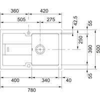 Кухонная мойка Franke Bellini BLG 611-78 114.0700.120 (оникс) в Борисове