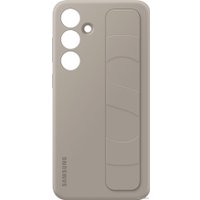 Чехол для телефона Samsung Standing Grip Case S24+ (серо-коричневый)