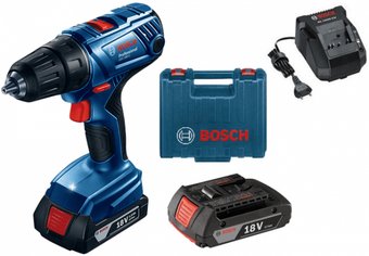 Дрель-шуруповерт Bosch GSR 180-LI Professional 06019F8120 (с 2-мя АКБ, кейс)