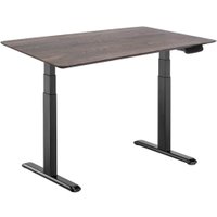 Стол для работы стоя ErgoSmart Wooden Ergo Desk Prime 1300х750х27 мм (скошенный край, дуб галифакс/черный) в Борисове