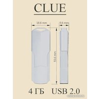 USB Flash SmartBuy Clue 4GB (белый)