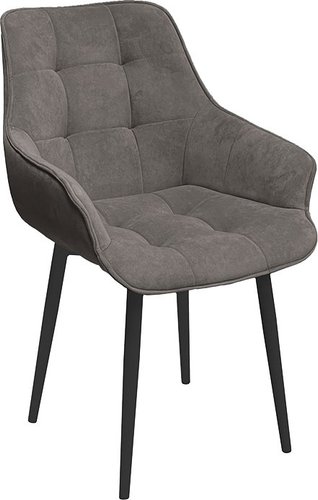 Стул Трия Шато конус Т2 (черный муар/велюр серо-коричневый)