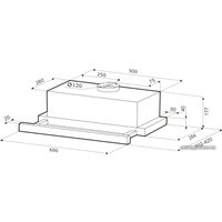Кухонная вытяжка Krona Kerry 600 PB (белый)