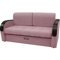 Диван Сириус Лидер-1 ППУ 185x110 (Eva 14 велюр темно-розовый)