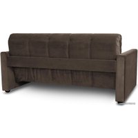 Диван Трия Лего Т1 160х200 (велюр, Galaxy 04 темно-коричневый)