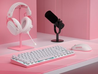 Игровой набор IO by Red Square Rose Gold (мышь, клавиатура, коврик, наушники, микрофон)