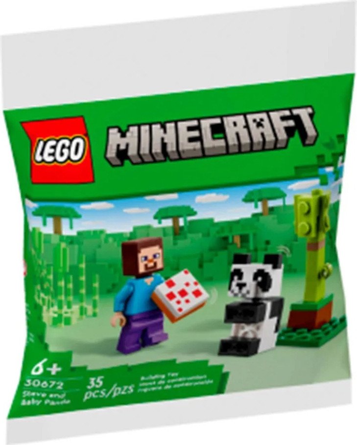 

Конструктор LEGO Minecraft 30672 Стив и малышка Панда