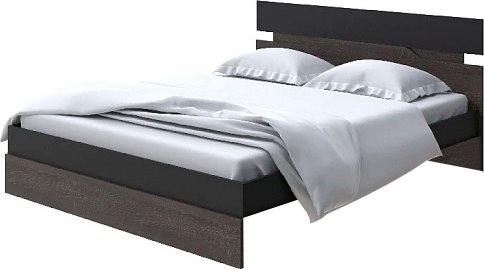 Кровать PROxSON Milton 120x200 (черный/дуб кантербери)