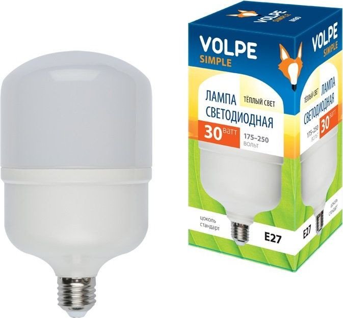 

Светодиодная лампочка Volpe E27 30W 3000K M80 10810