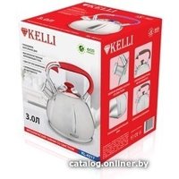 Чайник со свистком KELLI KL-4317 (коричневый)