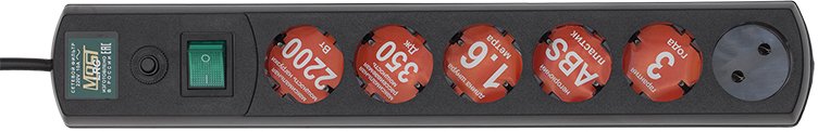 

Сетевой фильтр Most LRG 1.6 м (черный)