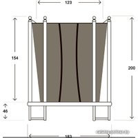 Батут Hasttings Classic (182 см, зеленый)