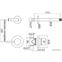 Смеситель Paffoni Light LIG007BO70