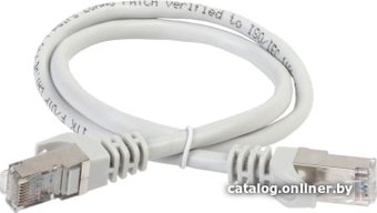 Кабель ITK RJ45 - RJ45 PC01-C5EF-1M (1 м, серый)