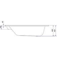 Ванна Cersanit Meza 170x100 (левая)