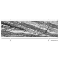 Фронтальный экран под ванну Метакам Кварт 148 ЭКS_004535 (черный мрамор)