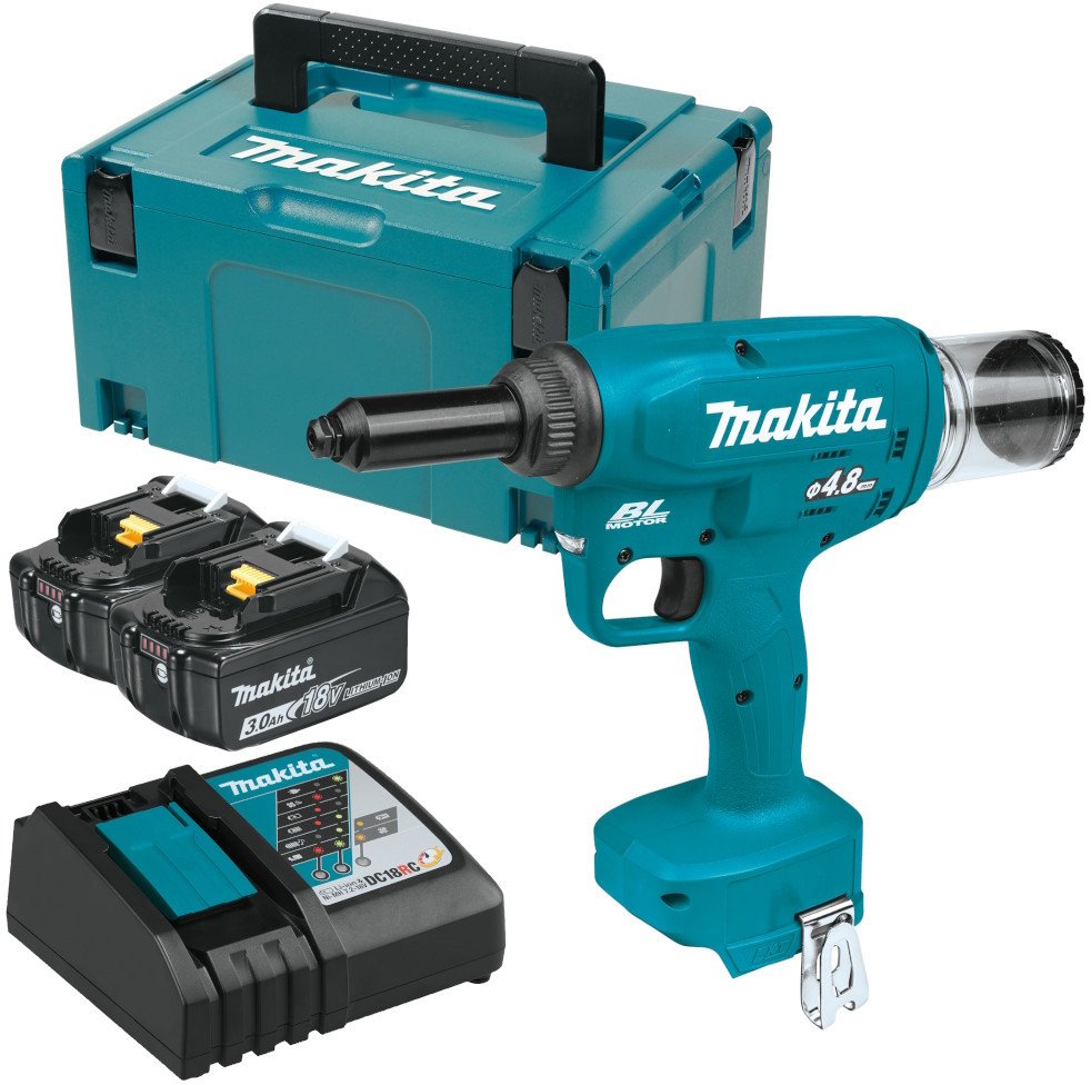 Заклепочник Makita DRV150RFJ (с 2-мя АКБ, кейс)