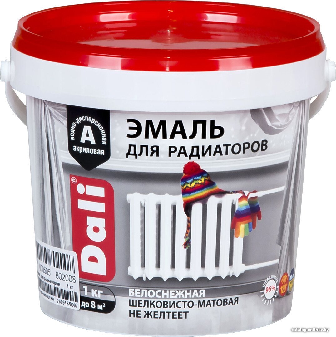 Эмаль Dali Для радиаторов 1 кг (акриловая)