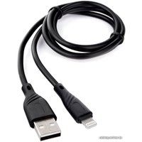 Кабель Cablexpert USB Type-A - Lightning CCB-USB-AMAPO1-1MB (1 м, черный)