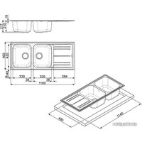 Кухонная мойка Smeg LZ116B