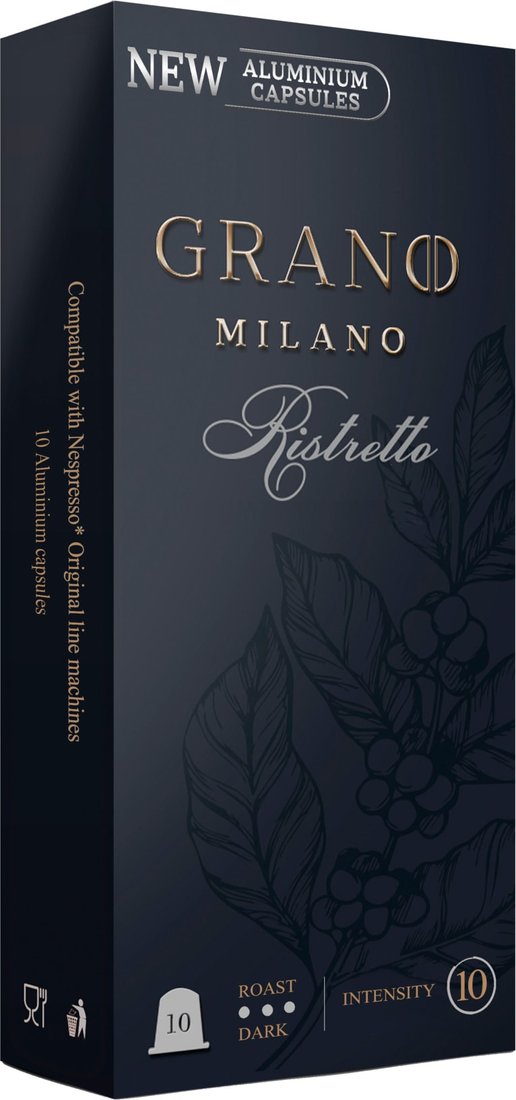 

Кофе в капсулах Grano Milano Ristretto 10 шт