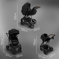 Универсальная коляска Bubago Savella 3в1 BG 199-1 (черный)