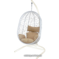 Подвесное кресло Garden Story Кокон XL D52-МТ002 (белый/бежевый)
