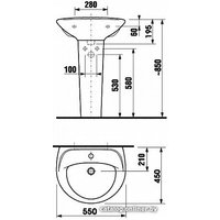 Пьедестал для умывальника Jika Lyra 192700000001