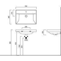 Умывальник Kerama Marazzi Cubo 70 CU.wb.70