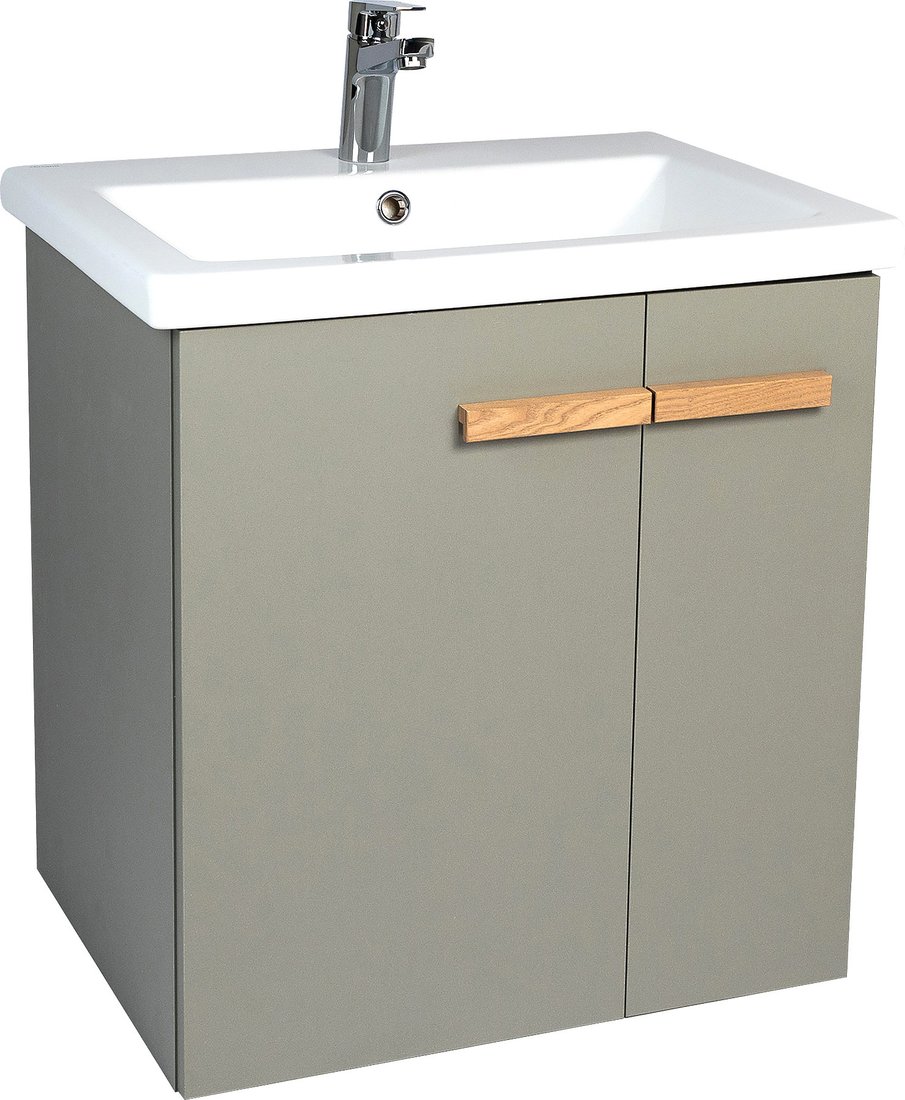 

Viant Тумба с умывальником Мюнхен Como 70 VMUN70COH-T2STP (хаки)+S-UM-COM70/1-w
