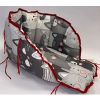 Сиденье для санок Сиденье Уют Матрас для санок (котики серый)