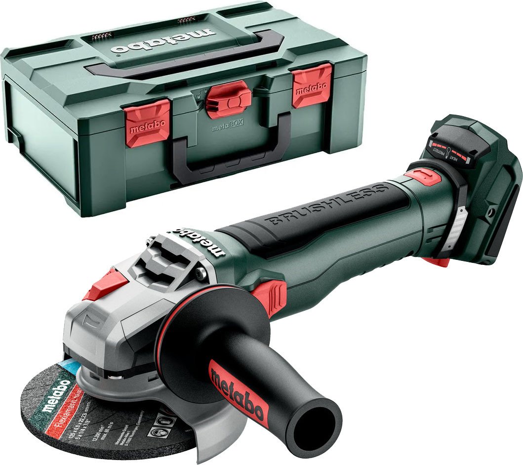 

Угловая шлифмашина Metabo WB 18 LT BL 11-125 Quick 613054840 (без АКБ, кейс)