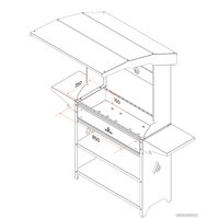 Мангал для дачи Gratar Professional Optima ROOF POR 3000