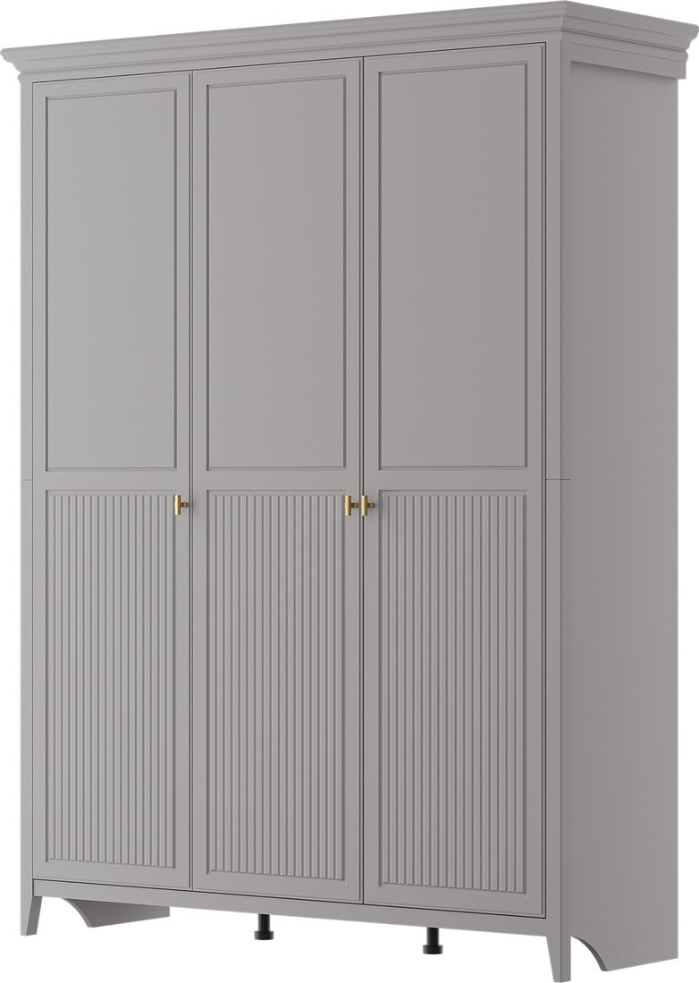 

Шкаф распашной Bravo Мебель Никеа ШР-3 (серый шифер/лак антрацит)