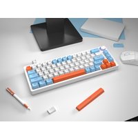 Клавиатура Cyberlynx ZA68 White Blue Orange (TNT Yellow)